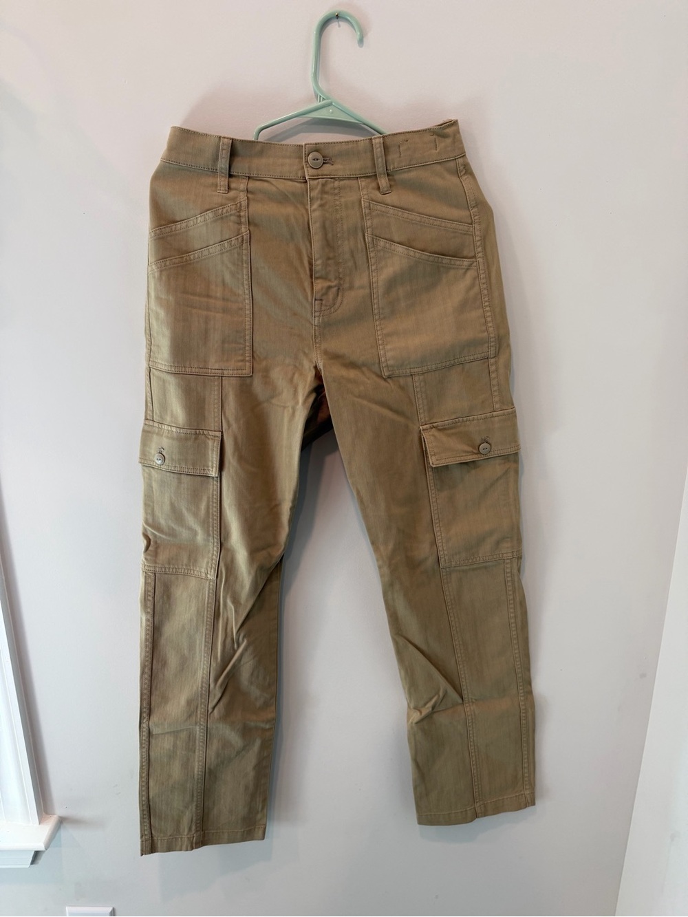 Women’s Cargo Pants in Khaki - Utility Pocket Design